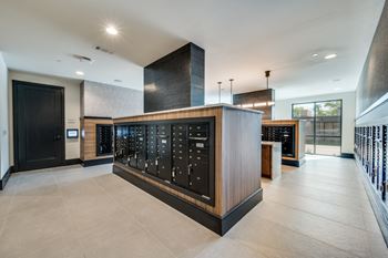Aura main street new apartments in lewisville, texas mailroom